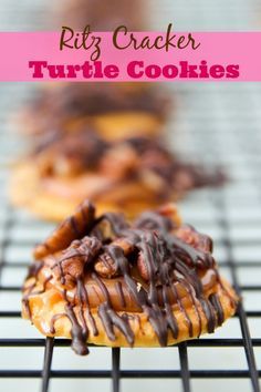 Ritz Cracker Turtle Cookies