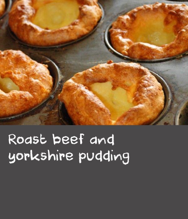 Roast beef and yorkshire pudding