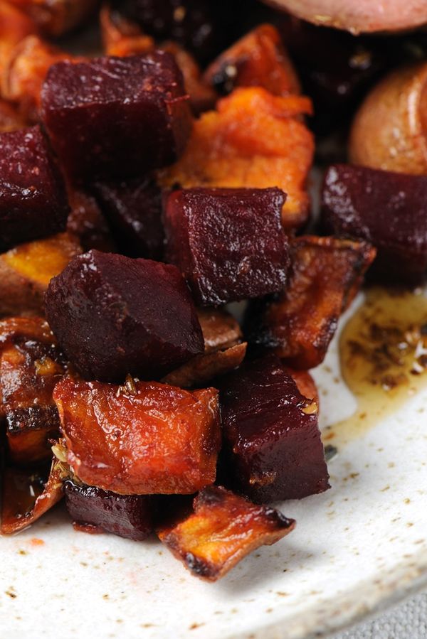 Roast beetroot and sweet potato