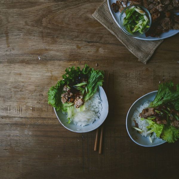 Roast Duck Lettuce Wrap