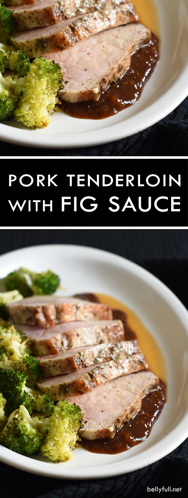 Roast Pork Loin Filet with Fig Sauce