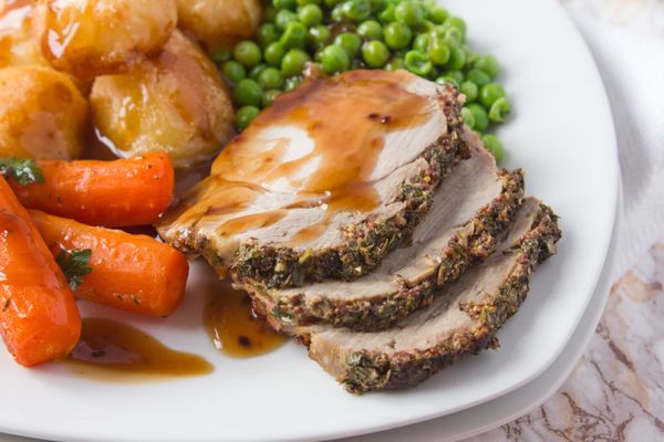 Roast Pork With Herb Crust