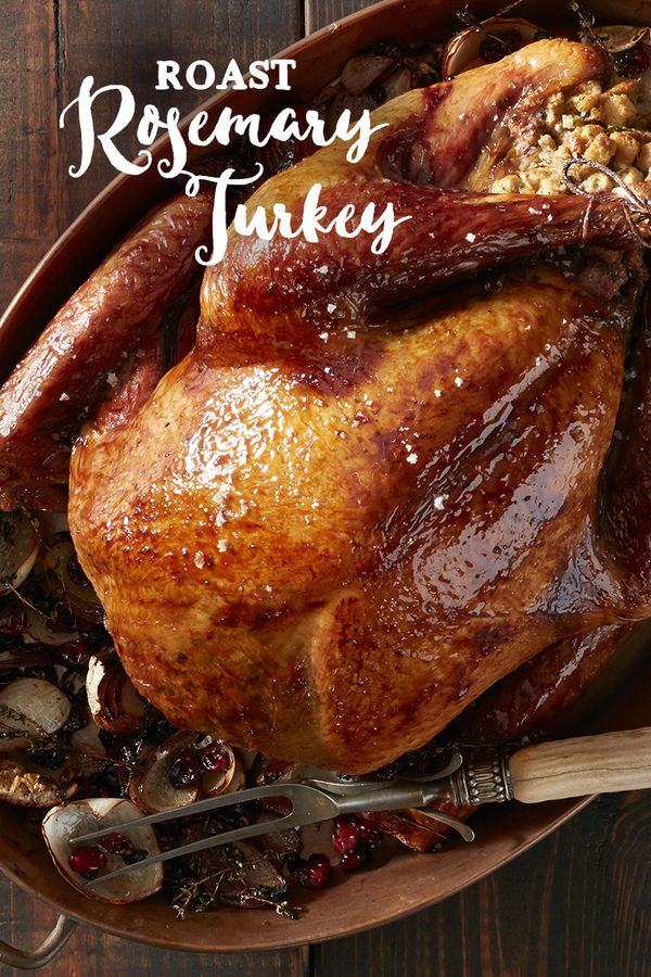 Roast Turkey with Cranberry and Pomegranate Glaze