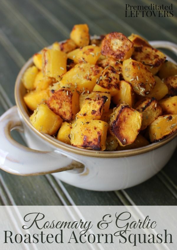 Roasted Acorn Squash with Rosemary