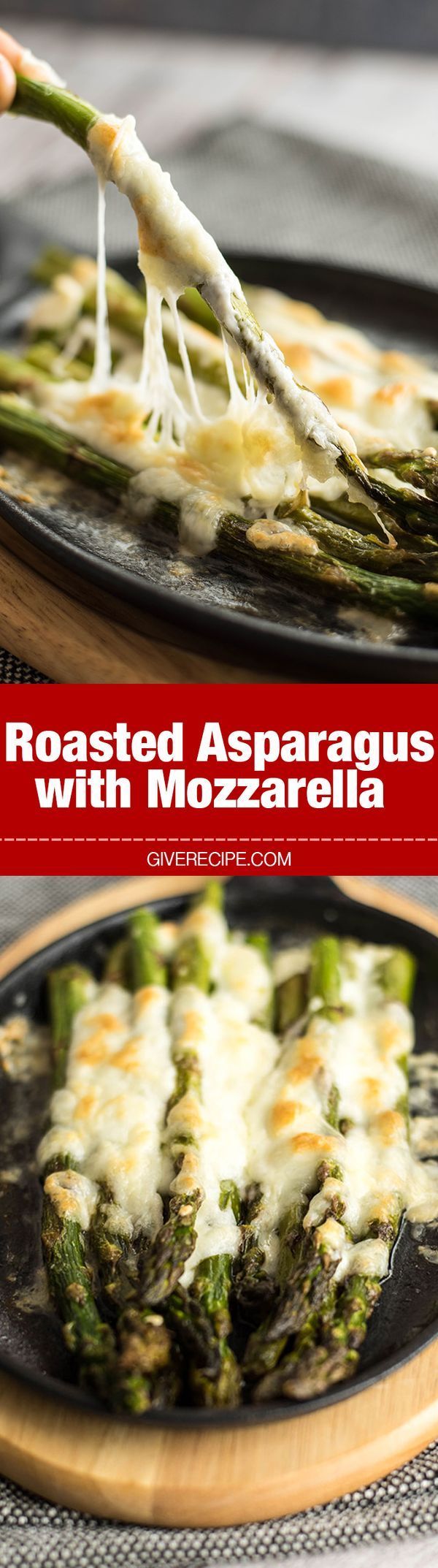 Roasted Asparagus with Mozzarella