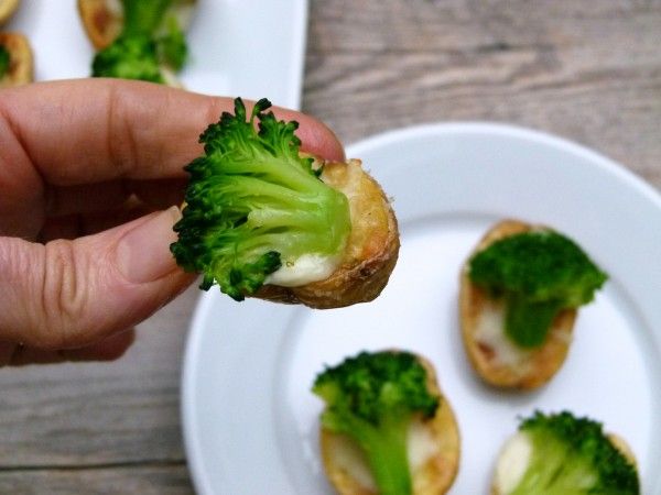 Roasted Baby Potatoes with Broccoli and Cheese