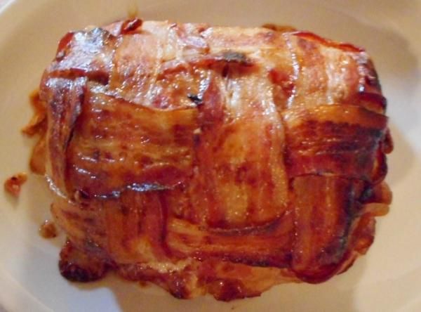 Roasted Bacon Wrapped BBQ Pork Loin