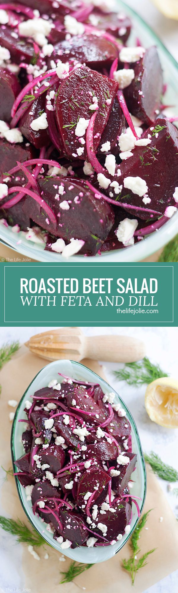 Roasted Beet Salad with Feta and Dill