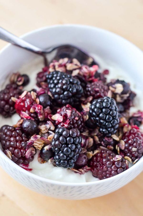 Roasted Blackberry Breakfast Bowl