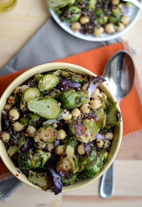 Roasted Brussels Sprouts and Quinoa Salad