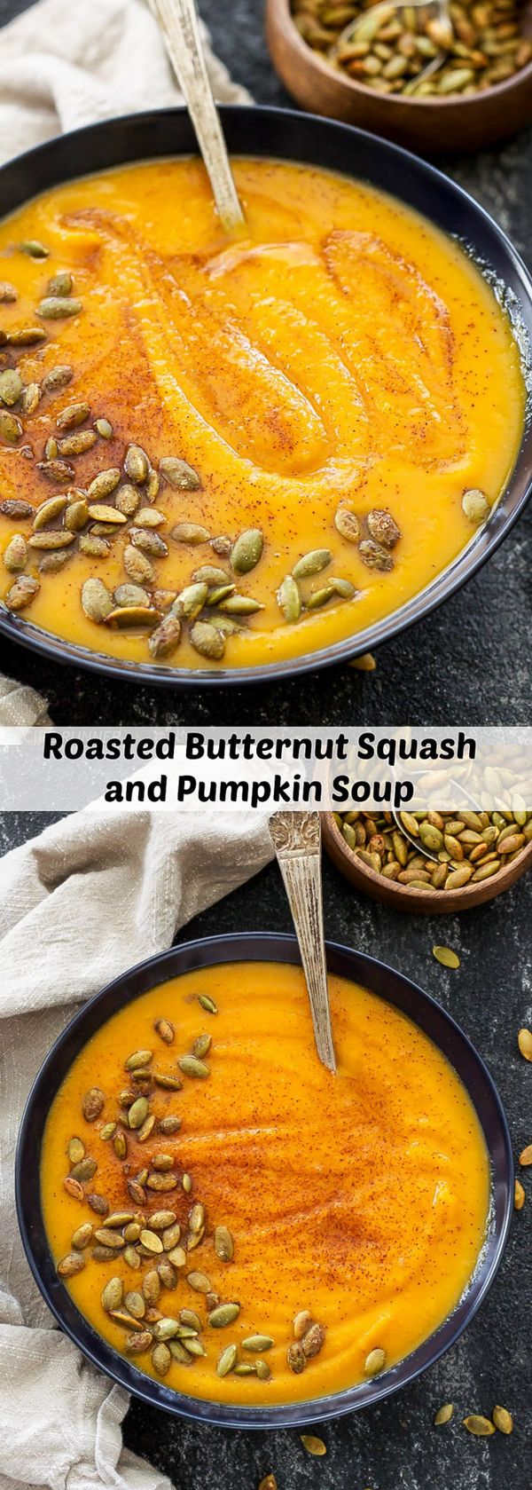 Roasted Butternut Squash and Pumpkin Soup