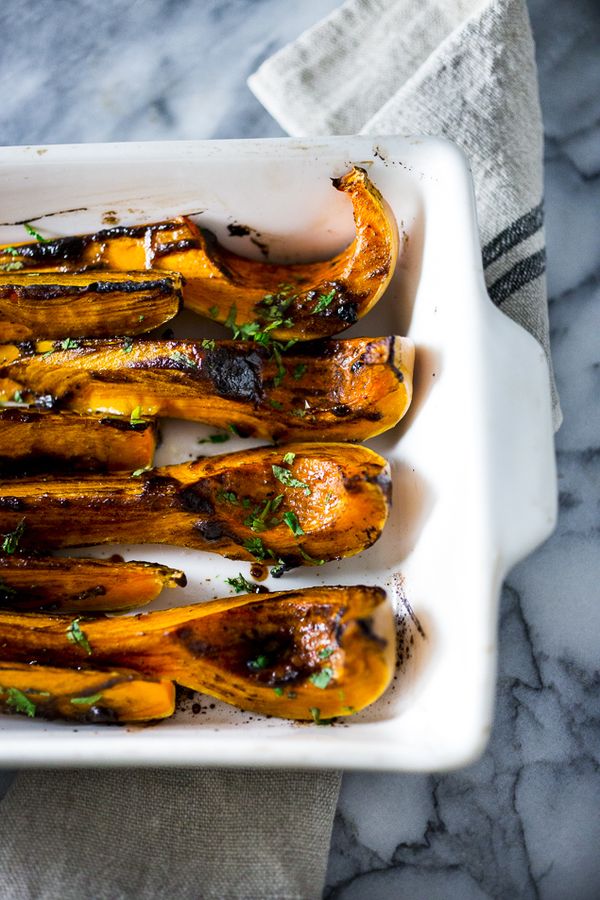 Roasted Butternut with Black Garlic and Miso