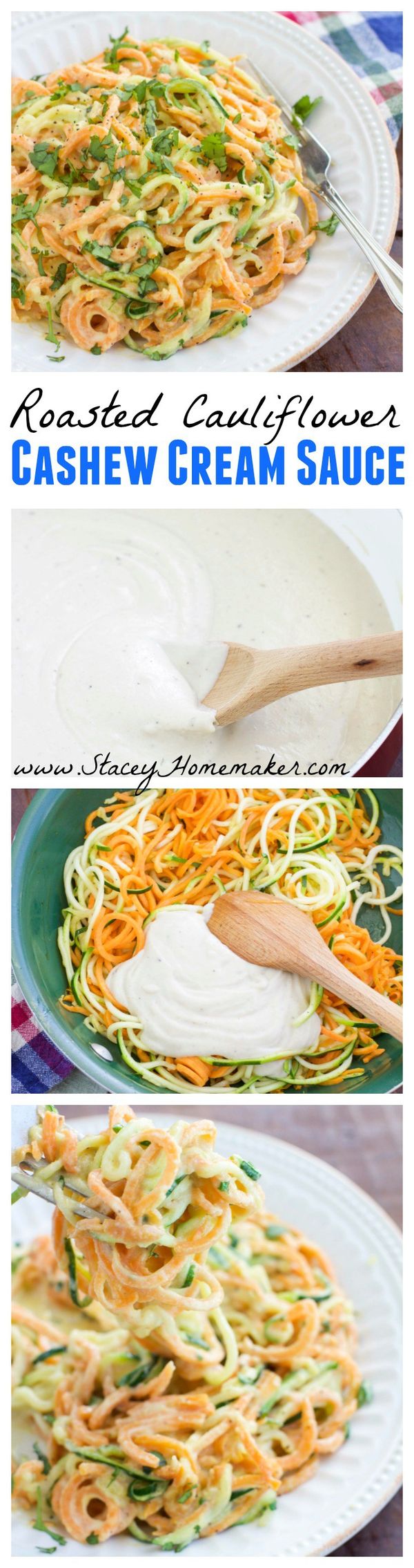 Roasted Cauliflower Cashew Cream Alfredo Sauce