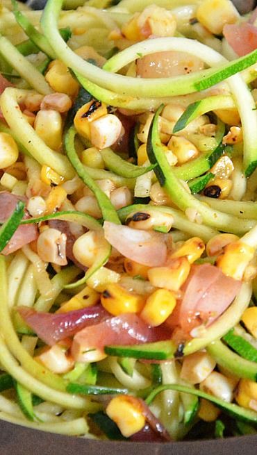 Roasted Corn & Zucchini Salad with Chili Lime Vinaigrette