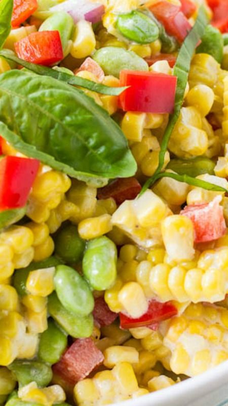 Roasted Corn and Edamame Salad