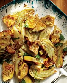 Roasted Fennel and Artichoke Hearts