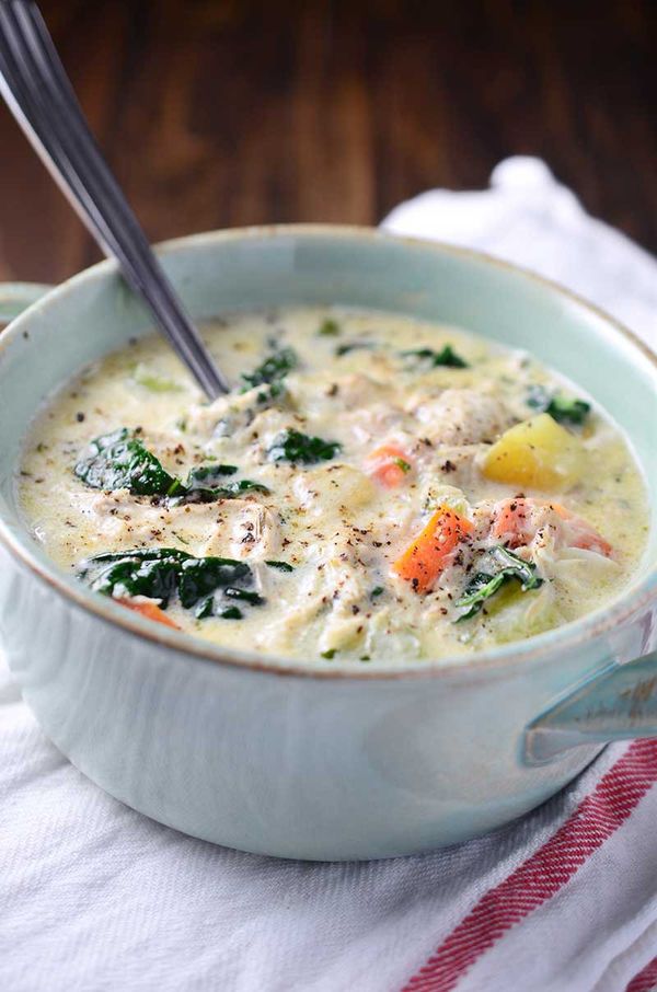 Roasted Garlic and Chicken Chowder