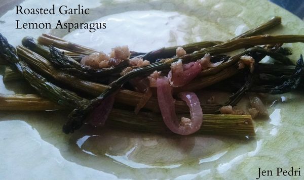 Roasted Garlic Lemon Asparagus