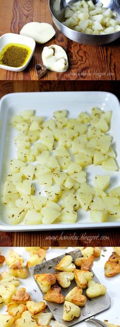 Roasted Heart Potatoes