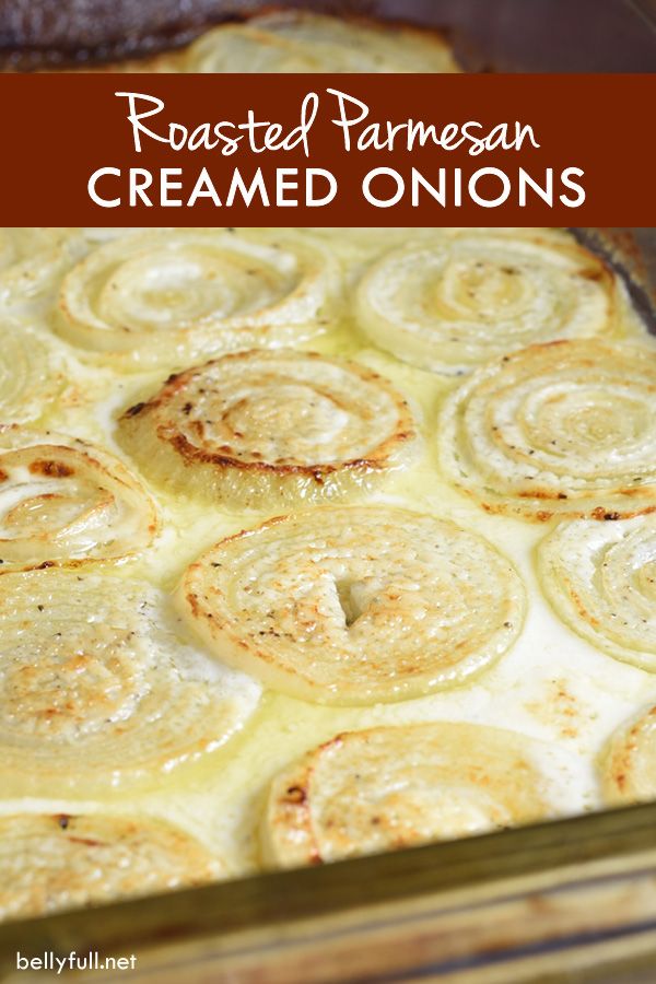 Roasted Parmesan Creamed Onions