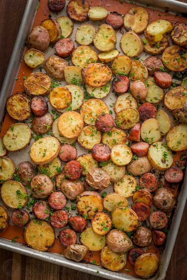 Roasted Potatoes and Kielbasa (One-Pan