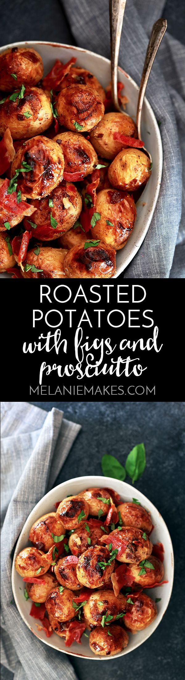 Roasted Potatoes with Figs and Prosciutto