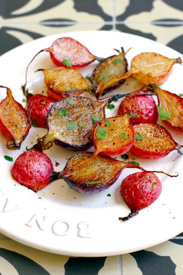 Roasted Radishes with Balsamic Vinegar