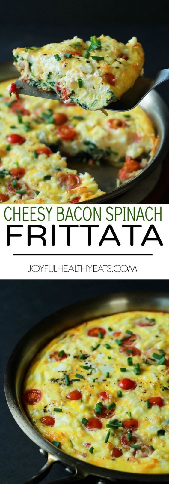 Roasted Red Pepper Bacon Goat Cheese Frittata