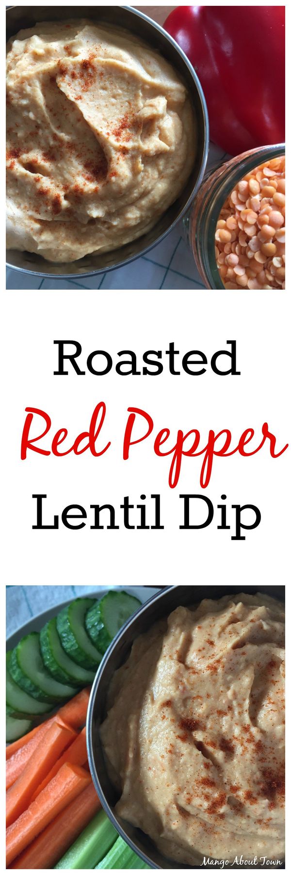 Roasted Red Pepper Lentil Dip