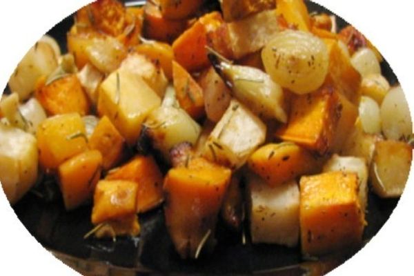 Roasted Root Vegetables and Quince