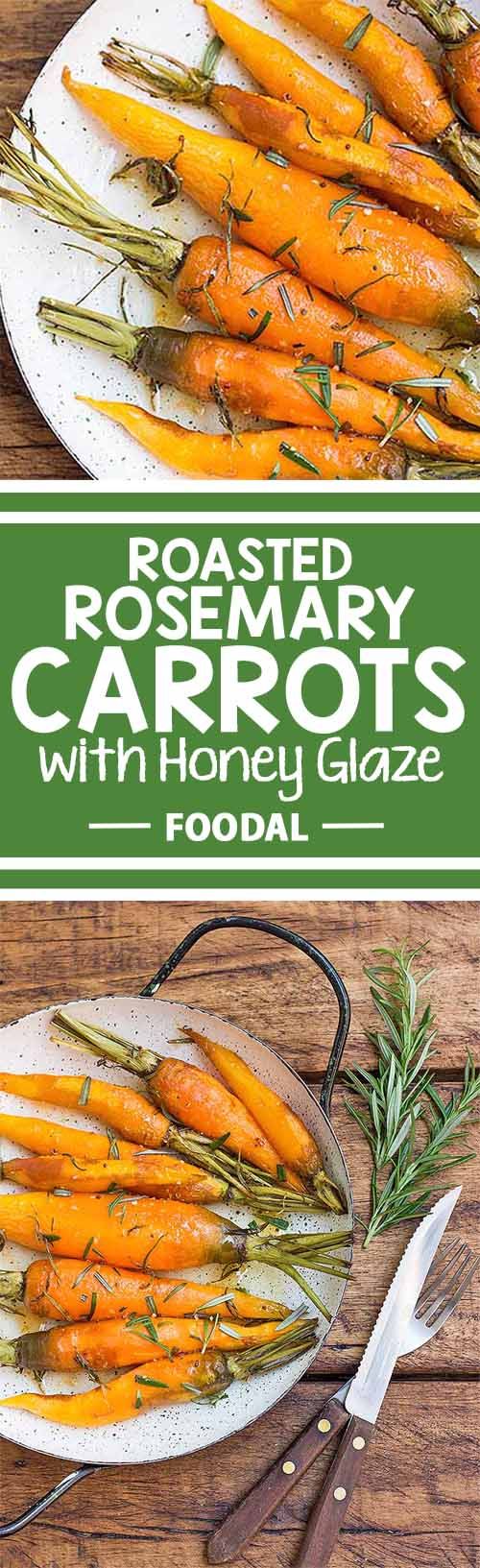 Roasted Rosemary Carrots with Honey Glaze