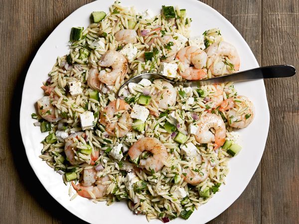 Roasted Shrimp and Orzo