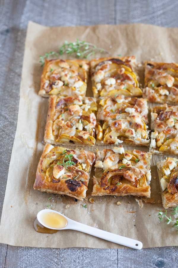 Roasted Squash Tart with Goat Cheese and Thyme