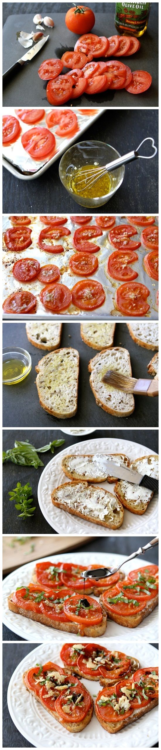 Roasted Tomato and Goat Cheese Sandwiches