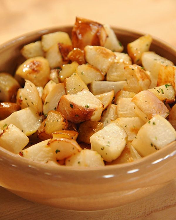 Roasted Turnips and Pears with Rosemary-Honey Drizzle