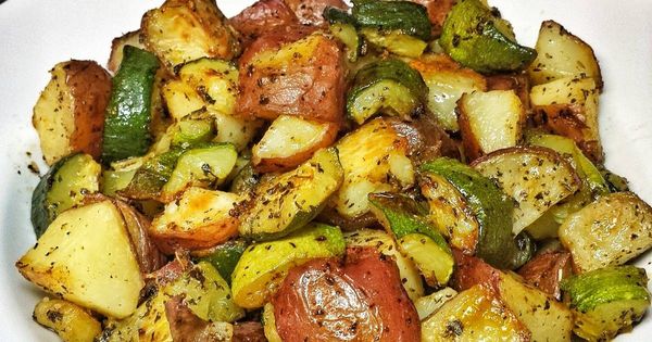 Roasted Zucchini and Red Potatoes