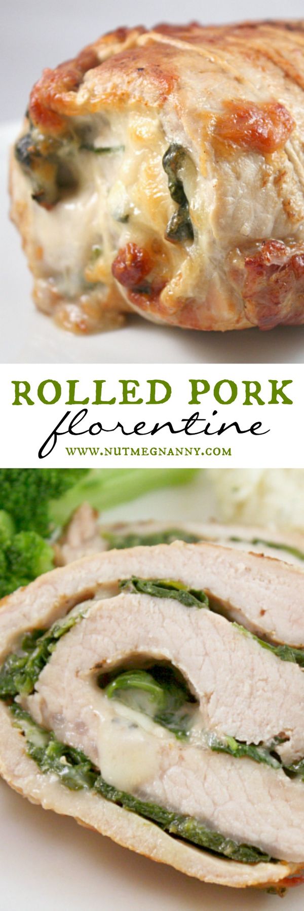 Rolled Pork Florentine