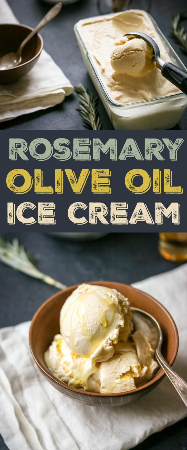 Rosemary and Olive Oil Ice Cream