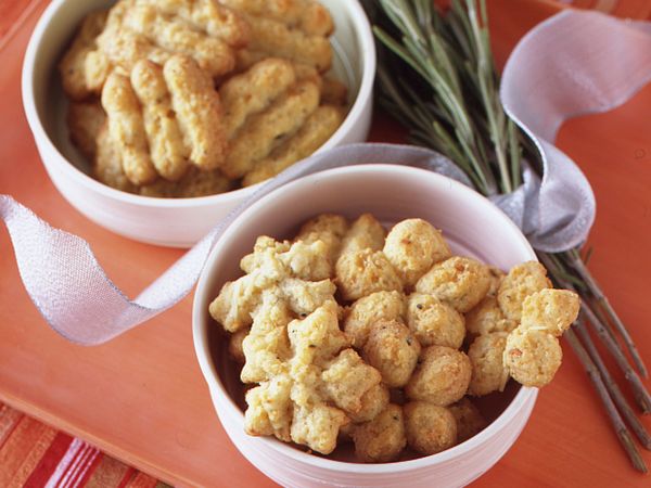 Rosemary-Cheese Spritz Cookies