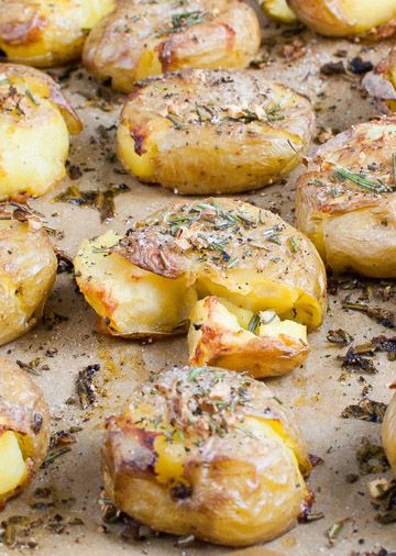 Rosemary-Garlic Smashed Potatoes