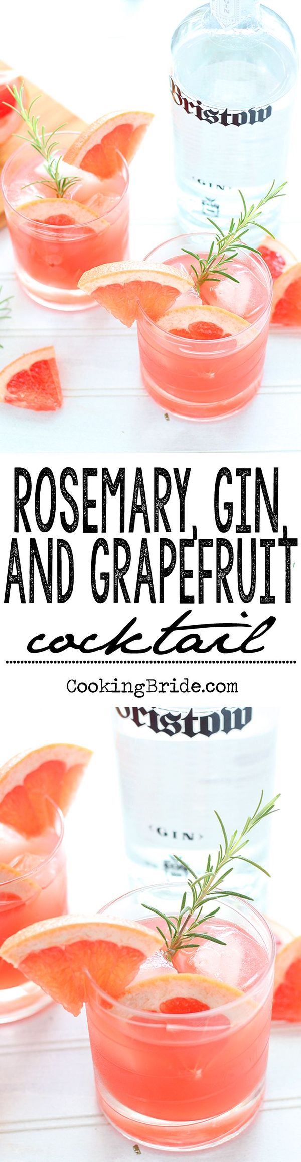 Rosemary, Gin, and Grapefruit Cocktail