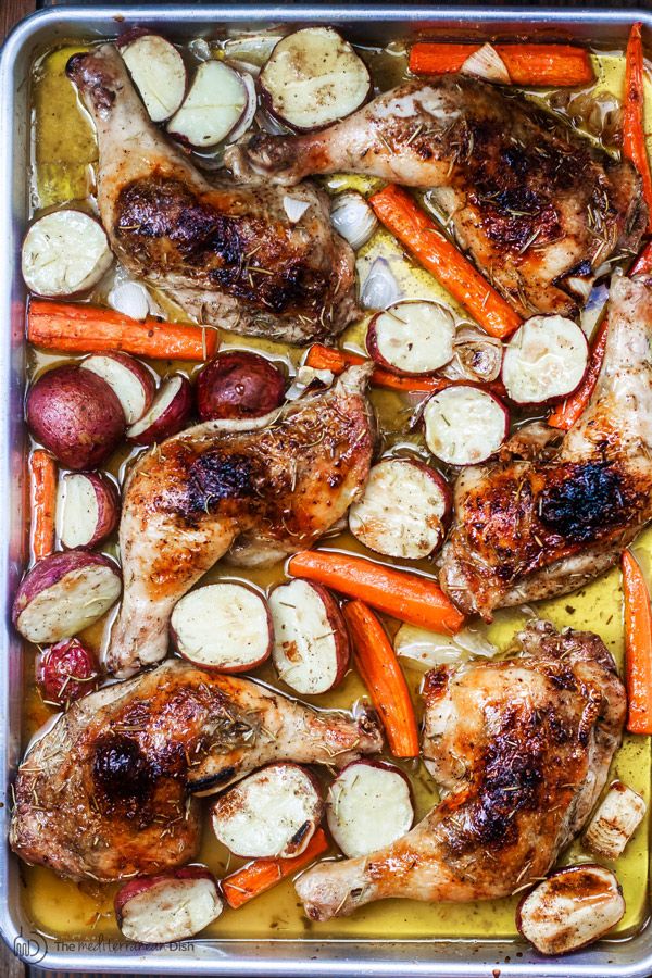 Rosemary Roasted Chicken Recipe with Vegetables