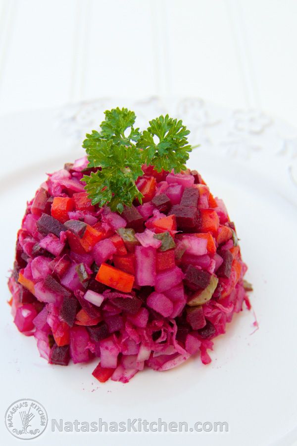 Russian Vinaigrette Recipe with Beets and Sauerkraut