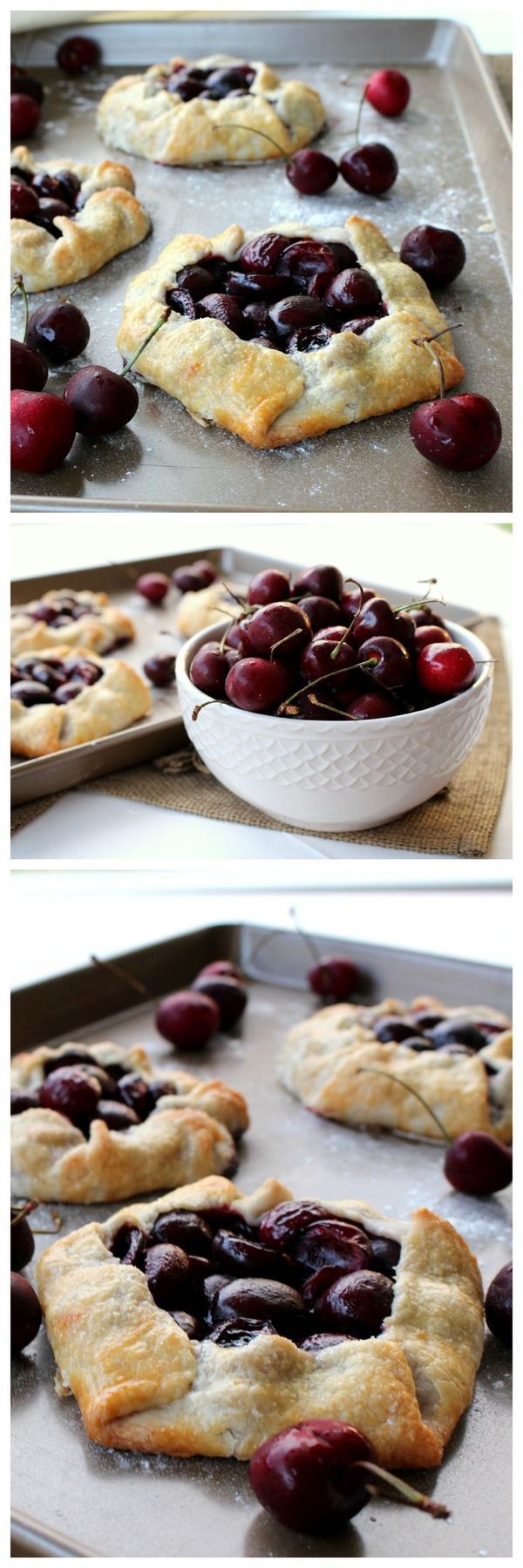 Rustic Cherry Tarts