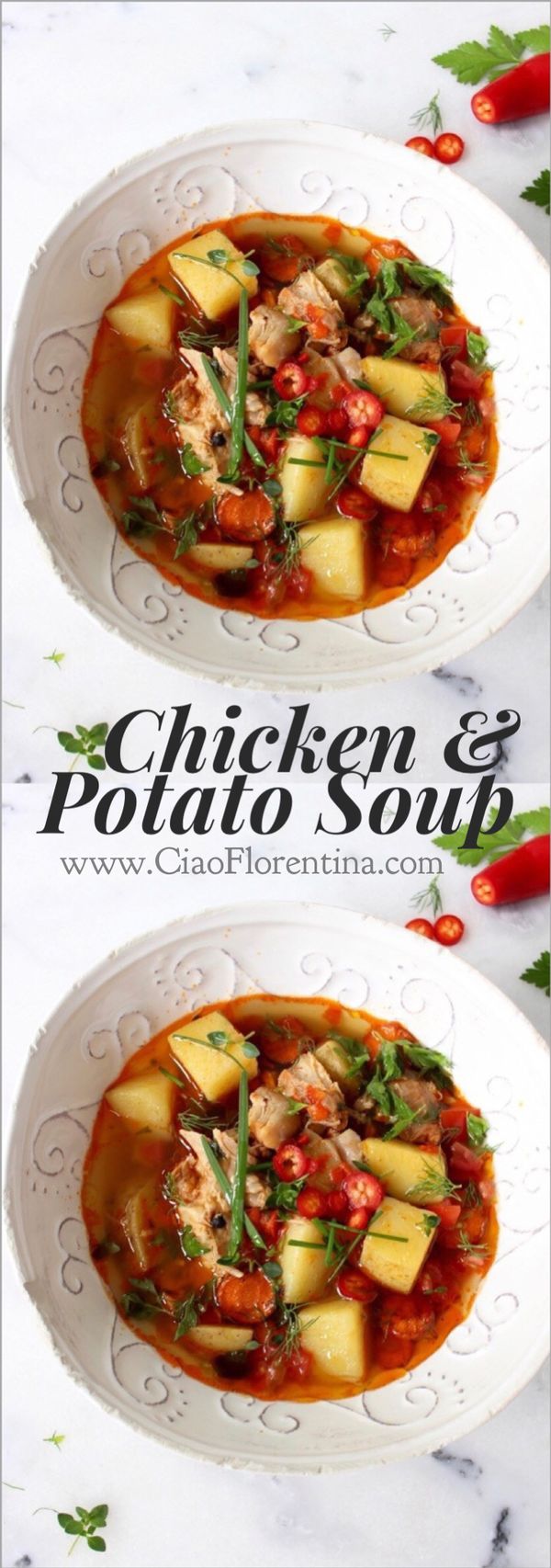 Rustic Chicken Potato Soup