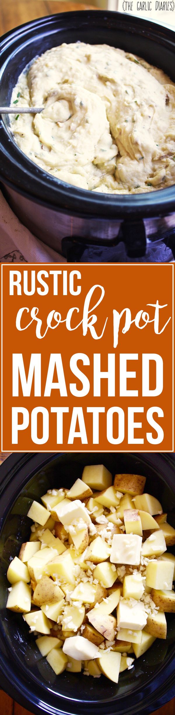 Rustic Crock Pot Mashed Potatoes