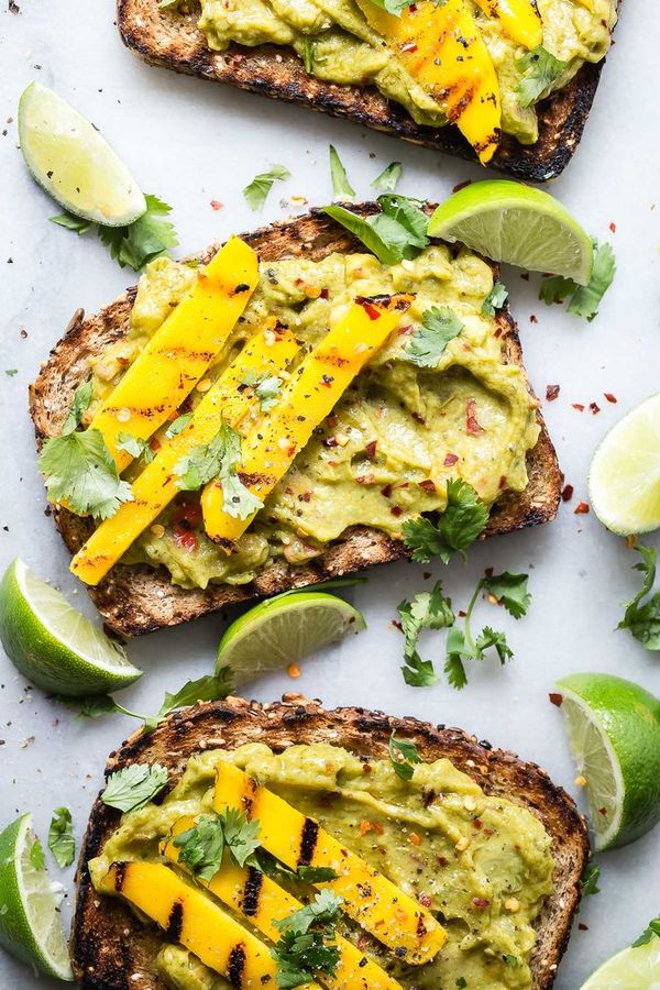 Sabra Guacamole Toast with Mango and Lime