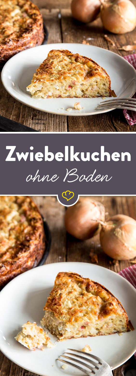 Saftiger Low-Carb-Zwiebelkuchen ohne Boden