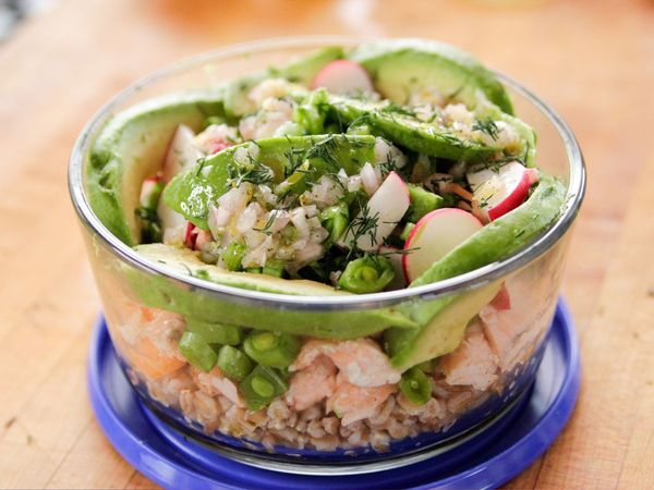 Salmon and Veggie Grain Bowl