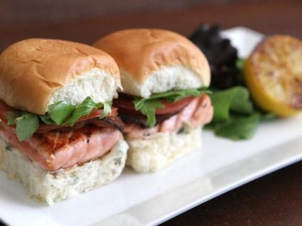 Salmon BLT Sliders